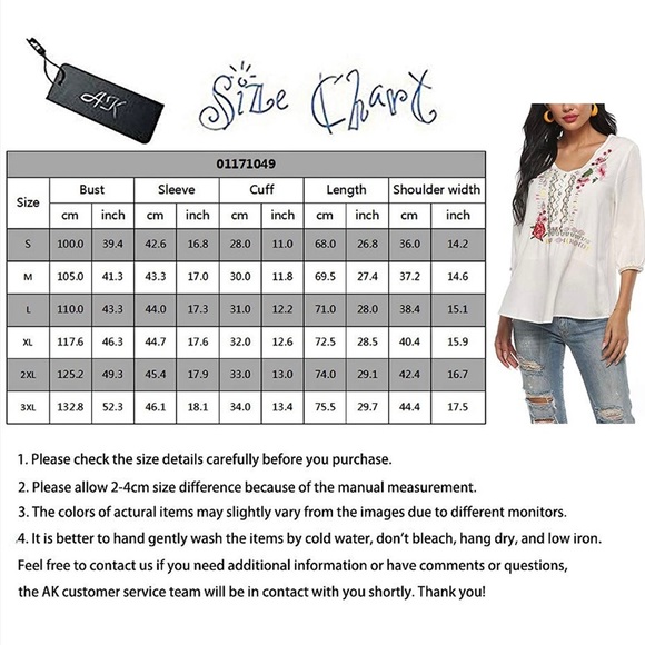 Beautiful Bohemian light weight top - Picture 6 of 6